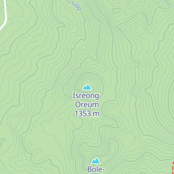 Map of Isreong-Oreum