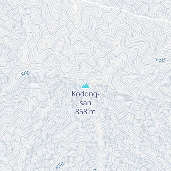 Map of Kodong-san