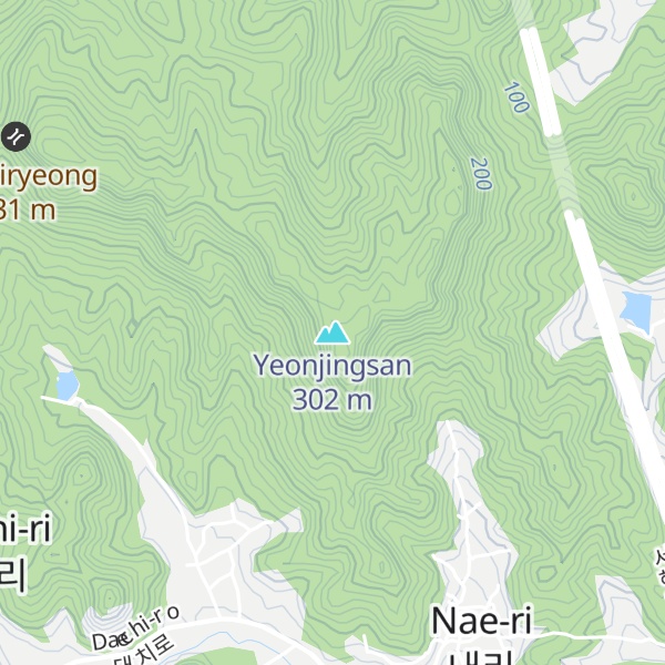 Map of Yeonjingsan