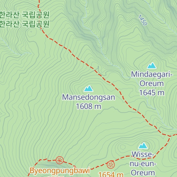 Map of Mansedongsan