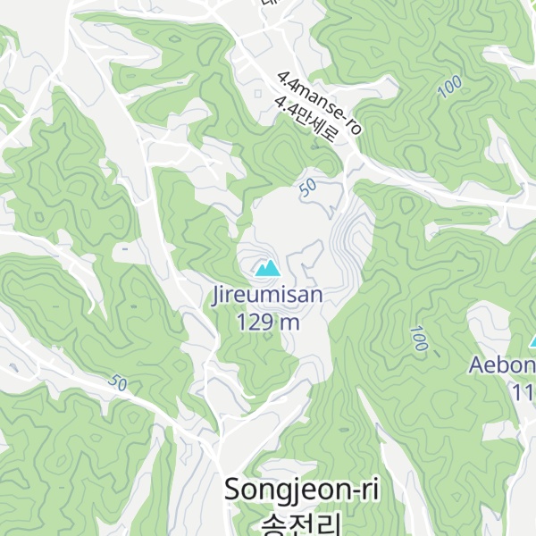 Map of Jireumisan
