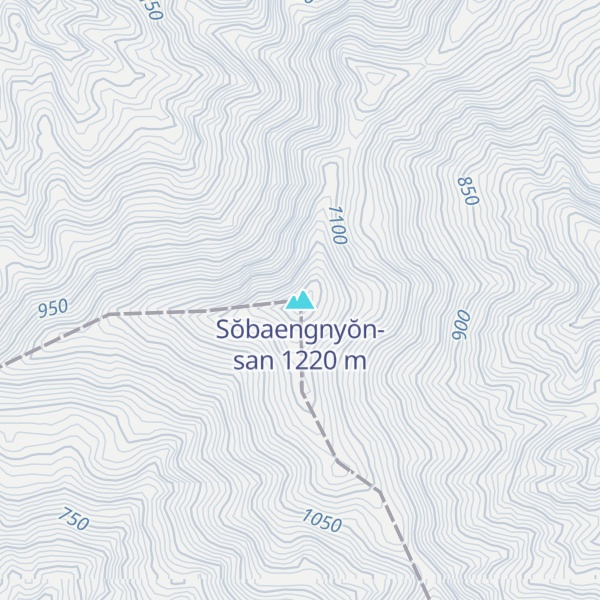 Map of Sŏbaengnyŏn-san