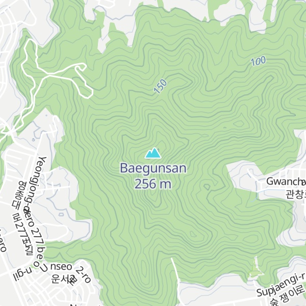 Map of Baegunsan
