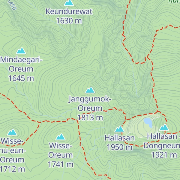 Map of Janggumok-Oreum