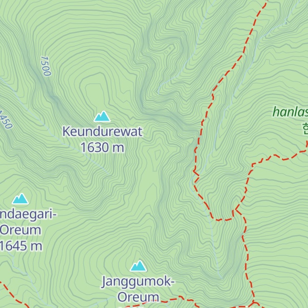 Map of Samgak-bong