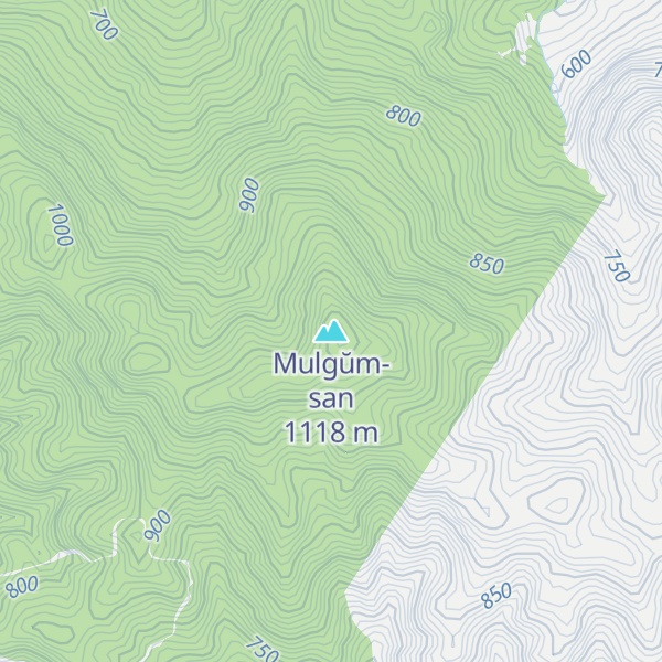 Map of Mulgŭm-san
