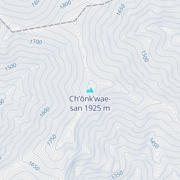 Map of Ch’ŏnk’wae-san