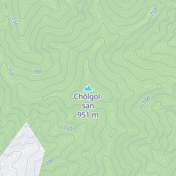 Map of Chŏlgol-san