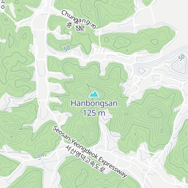 Map of Hanbongsan
