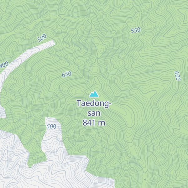 Map of Taedong-san