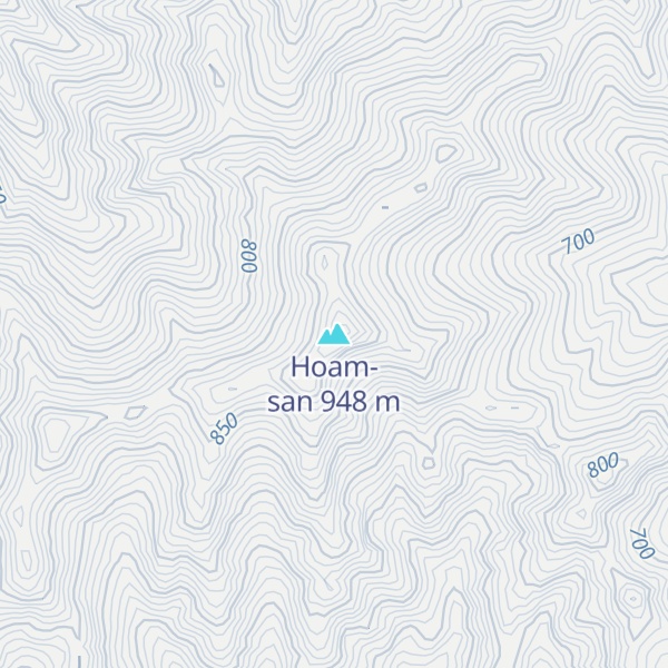 Map of Hoam-san