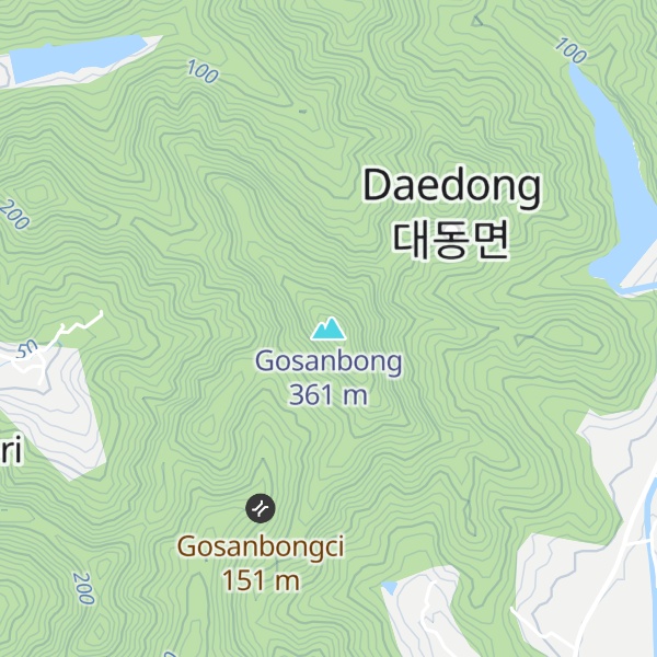 Map of Gosanbong