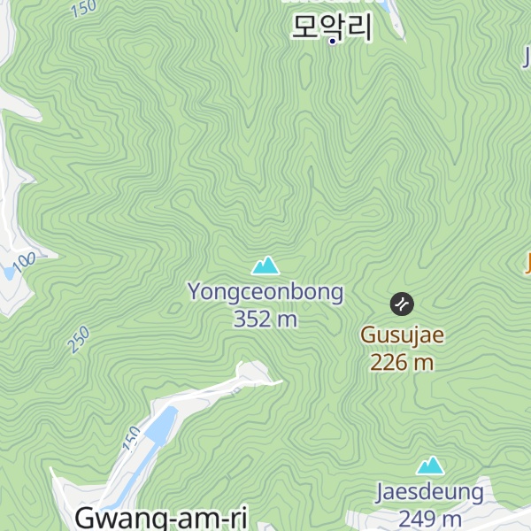 Map of Yongceonbong