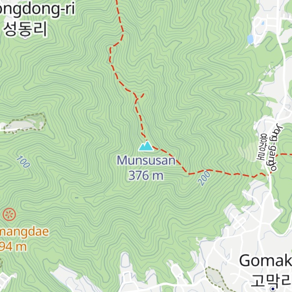 Map of Munsusan