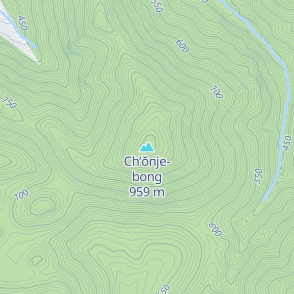 Map of Ch’ŏnje-bong