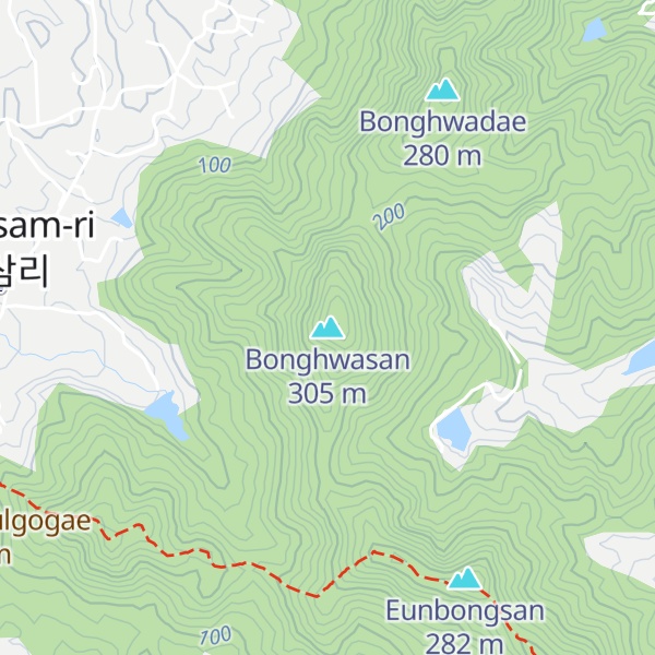 Map of Bonghwasan