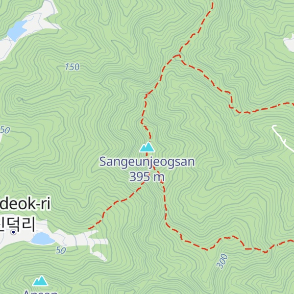 Map of Sangeunjeogsan