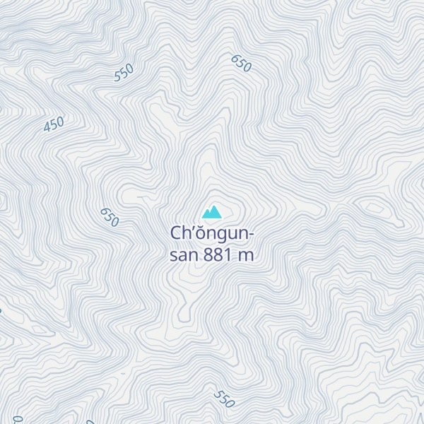 Map of Ch’ŏngun-san