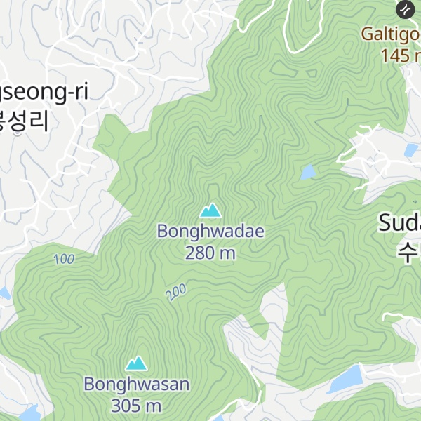 Map of Bonghwadae