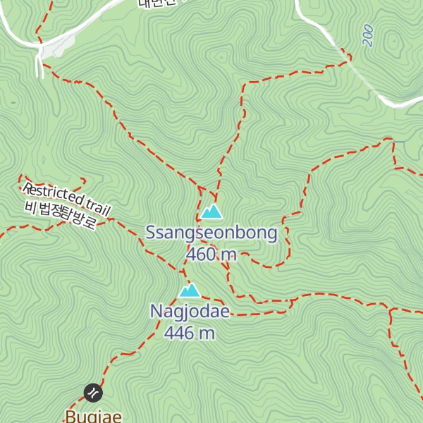 Map of Ssangseonbong