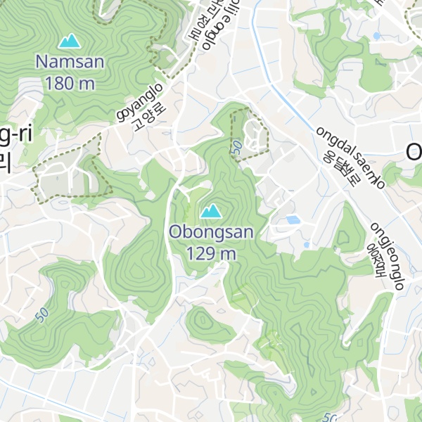 Map of Obongsan