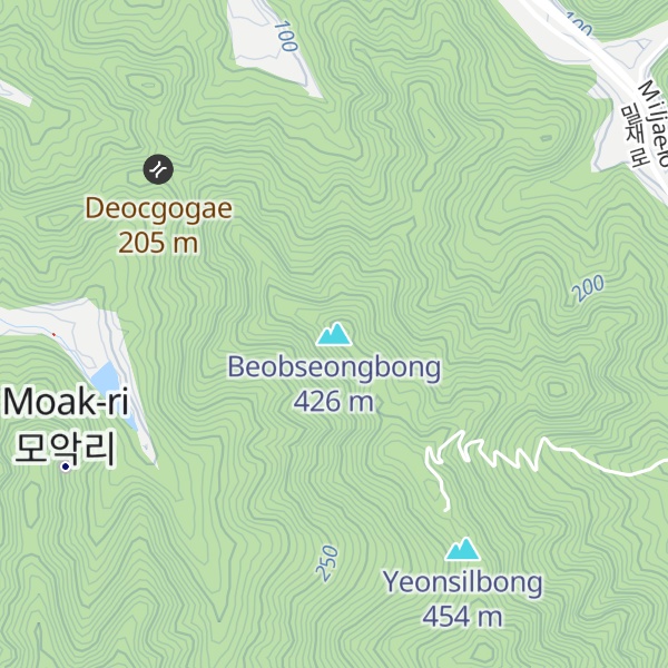 Map of Beobseongbong