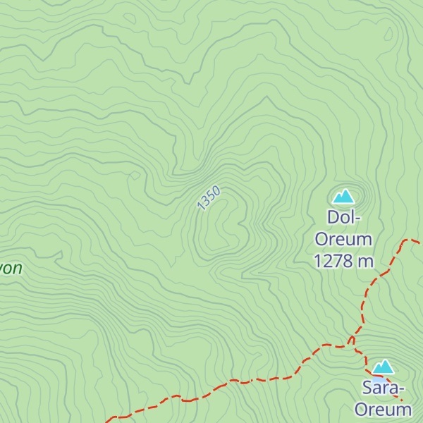 Map of Heukbulgeun-Oreum