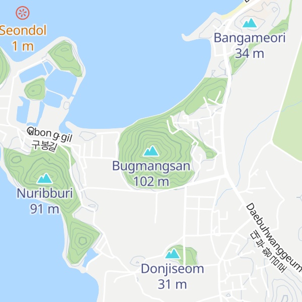 Map of Bugmangsan