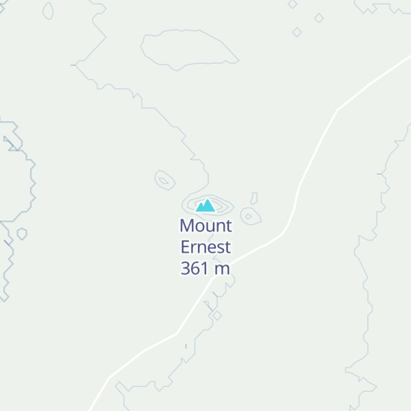 Map of Mount Ernest