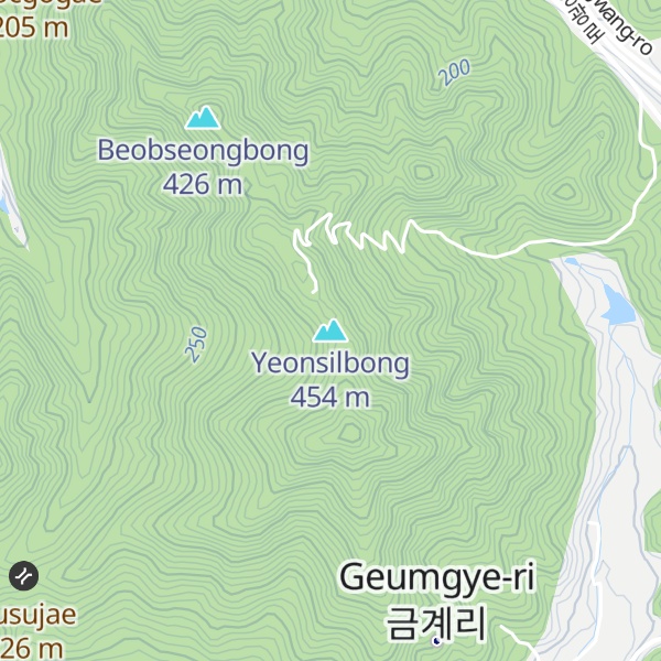 Map of Yeonsilbong
