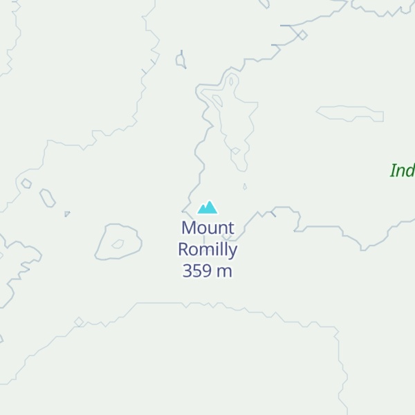 Map of Mount Romilly