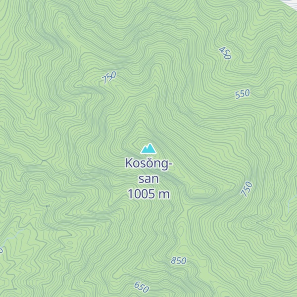 Map of Kosŏng-san