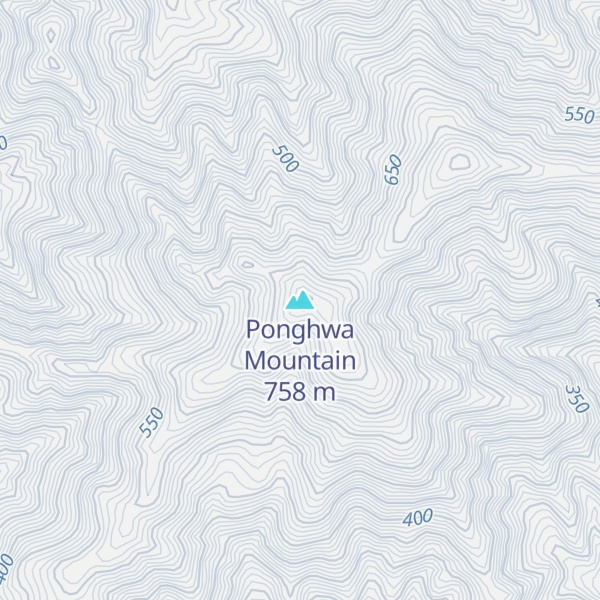 Map of Ponghwa Mountain