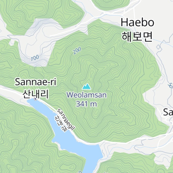 Map of Weolamsan