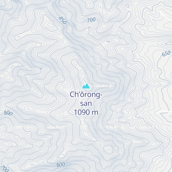 Map of Ch’ŏrong-san