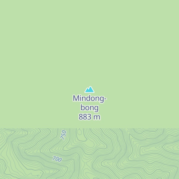 Map of Mindong-bong