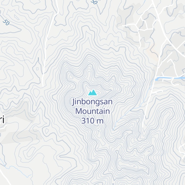 Map of Jinbongsan Mountain