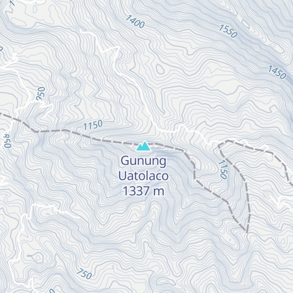 Map of Gunung Uatolalo