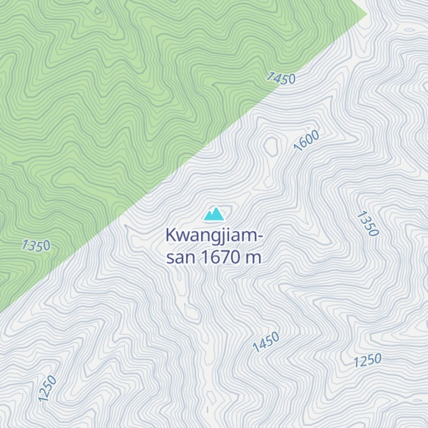 Map of Kwangjiam-san
