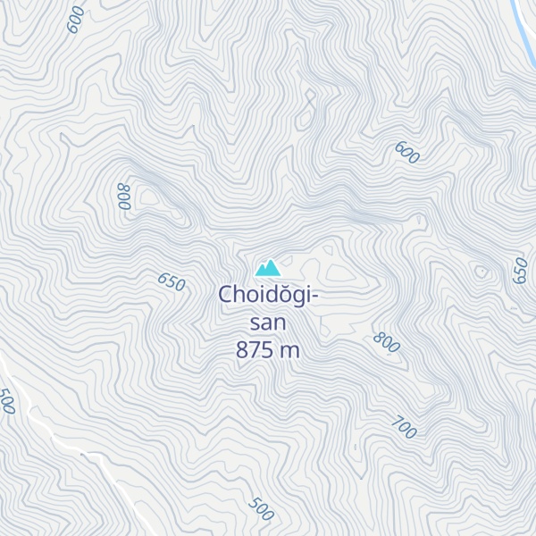 Map of Choidŏgi-san