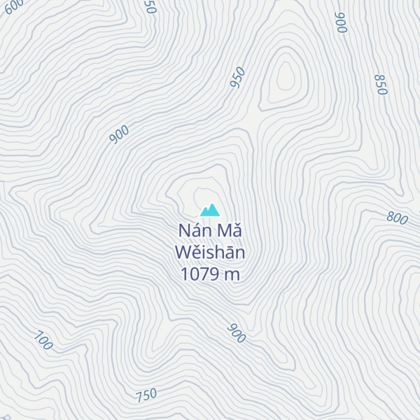 Map of Nán Mǎ Wěishān