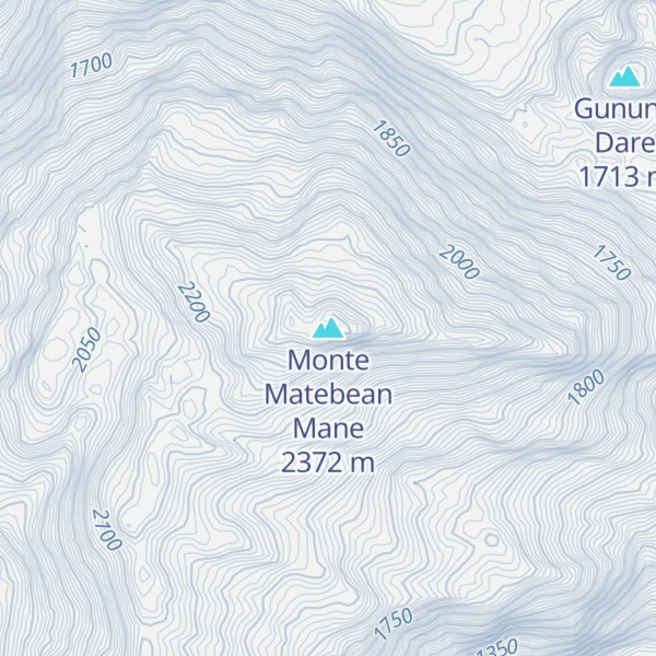 Map of Monte Matebean Mane