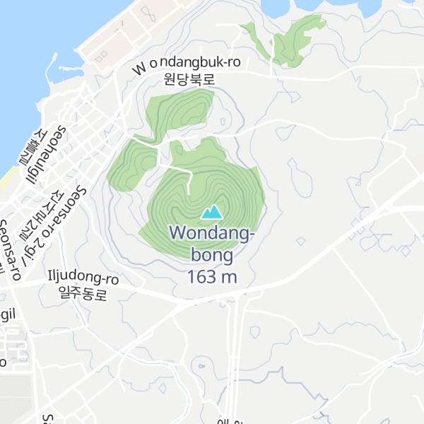 Map of Wondang-bong