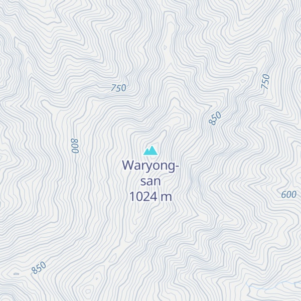 Map of Waryong-san