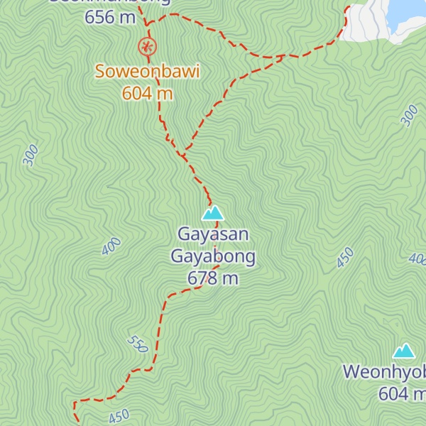 Map of Gayasan Gayabong