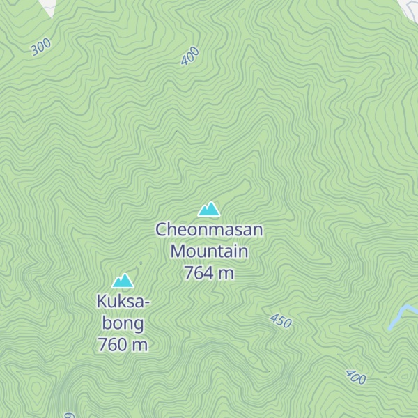 Map of Cheonmasan Mountain