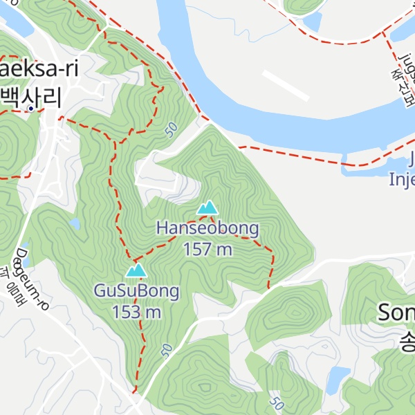 Map of Hanseobong