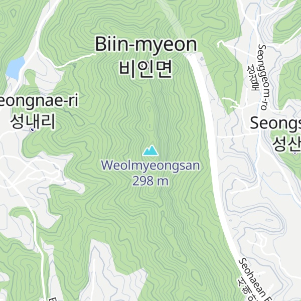 Map of Weolmyeongsan