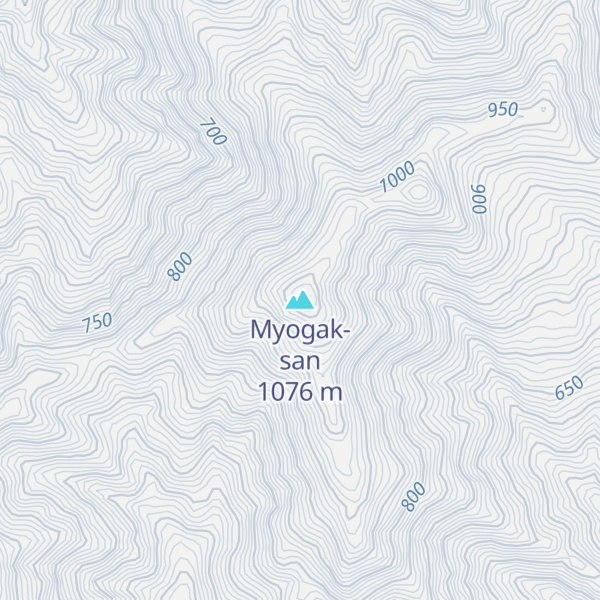 Map of Myogak-san