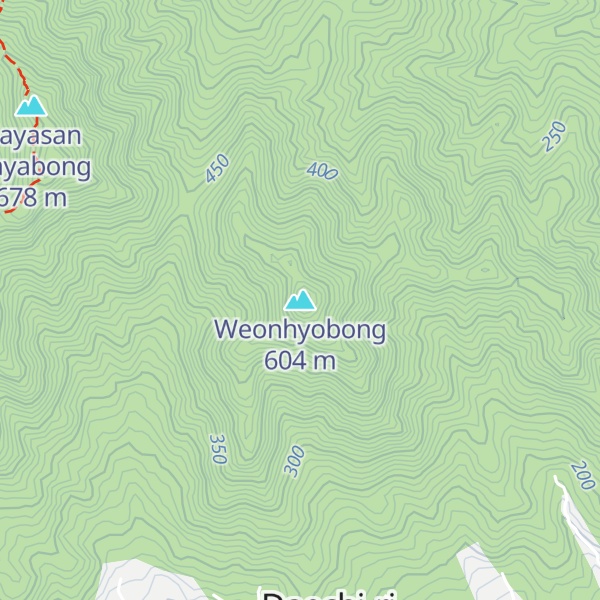 Map of Weonhyobong